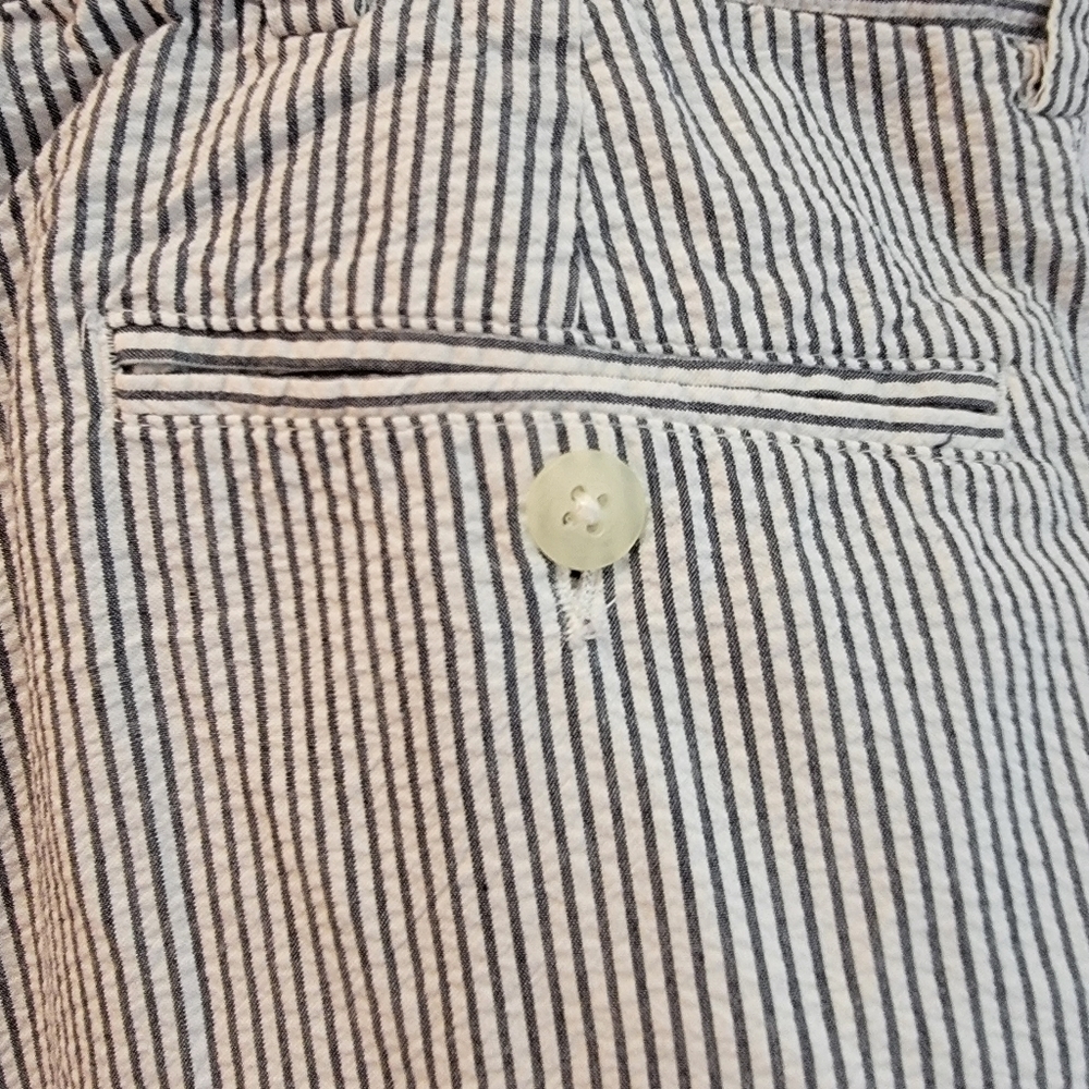 Vintage Grant Thomas Seer Sucker Classic Blue / White Shorts Size 38 - Picture 5 of 5